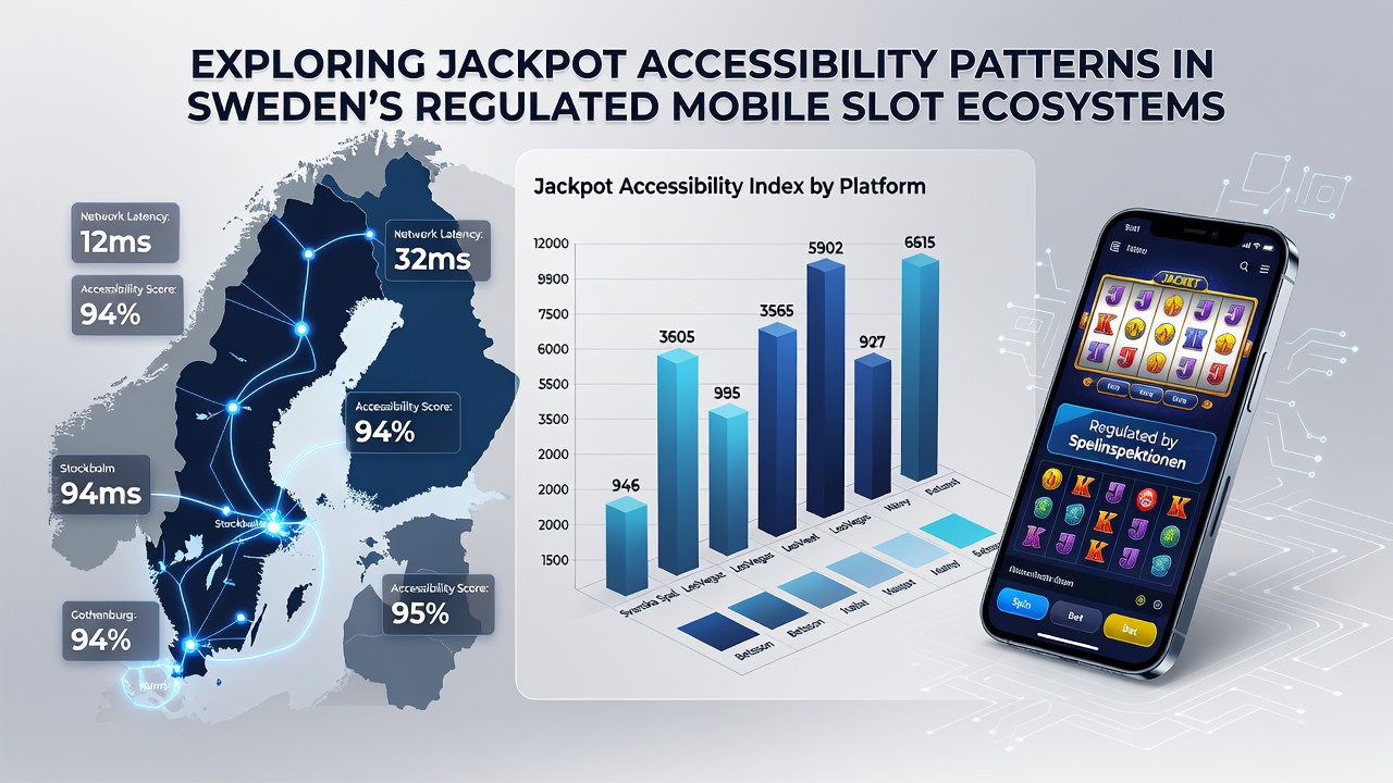 Data visualization charts illustrating jackpot contribution trends across Swedish mobile networks in 2026